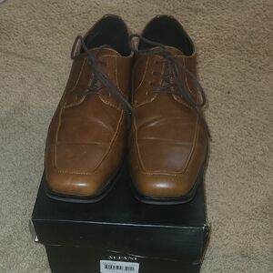 ⏳️ Alfani Men's Brown Leather Dress Shoes